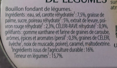 Knorr Marmite Bouillon de Légumes 8 Capsules 224g - Ingrédients
