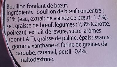 Knorr Marmite de Bouillon Bœuf 8 Capsules 224g - Ingrédients