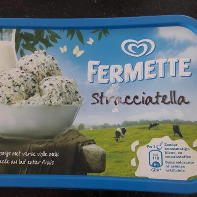 Crème glacée stracciatella - Tableau nutritionnel