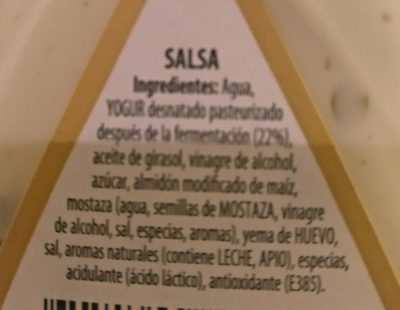 Calve Salsa Iogurt - Ingredients - fr
