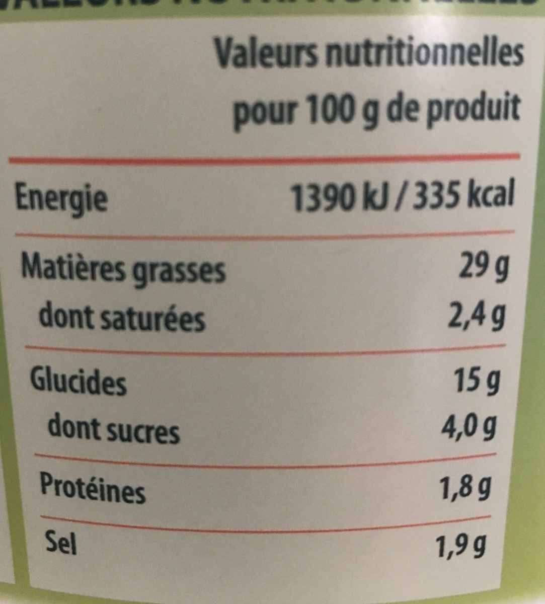 Sauce Béarnaise - Nutrition facts - fr