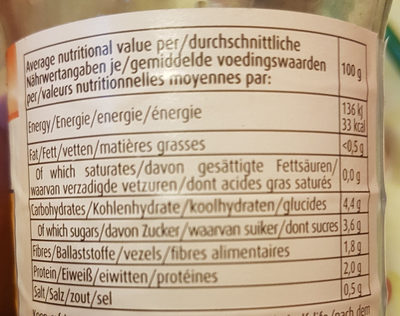 H And S Mungbohnensprossen (natur) (320g Glas) - Voedingswaarden - fr