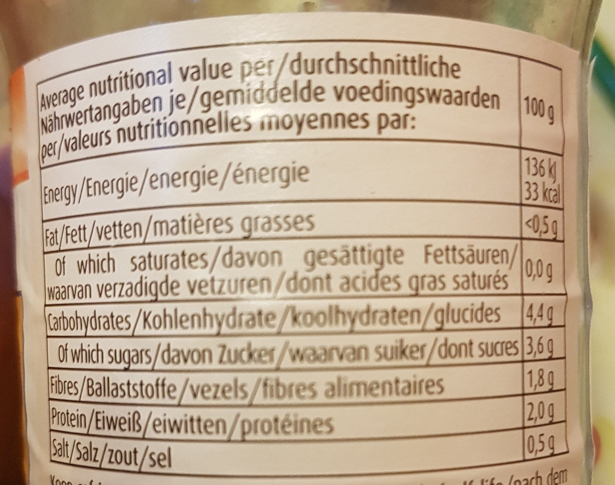 H And S Mungbohnensprossen (natur) (320g Glas) - Voedingswaarden - fr