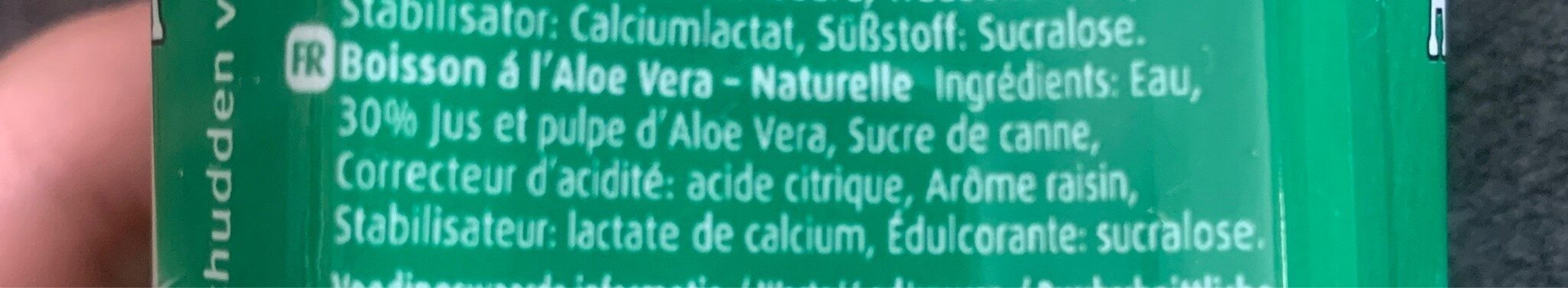 Aloe vera drink - Ingrediënten - fr