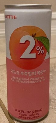 2% Refreshing Water Peach - Product