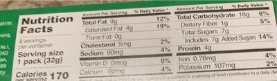 pepero - Nutrition facts