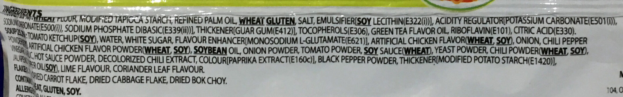 Habanero lime buldak - Ingredients