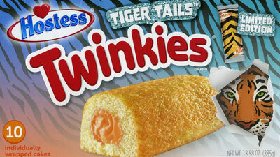 Hostess Tiger Tails Golden Sponge Cake With Orange Creme Filling Twinkies - Product