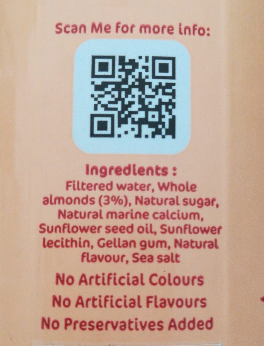 Almond milk - Ingredients - fr
