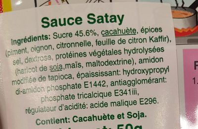 Satay Sauce Mix | Sate Sauce Mix Lobo Thailand - Zutaten - fr
