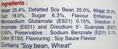 Healthy boy brand thin soy Soja sauce - Ingrédients - en