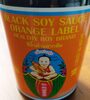 Black soy sauce orange label - Produit