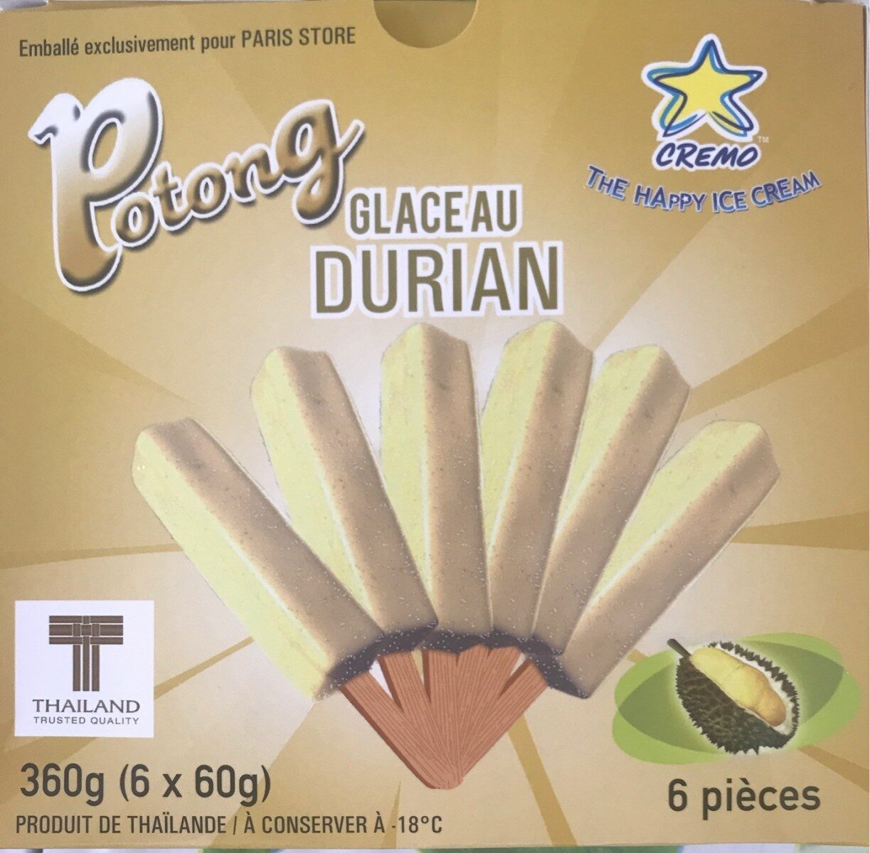 Glace au Durian - Product - fr