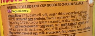 Cup Chicken Flavour - Ingredients