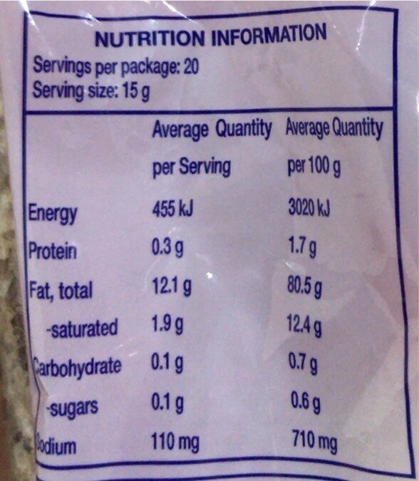 Kewpie Mayonnaise - Nutrition facts