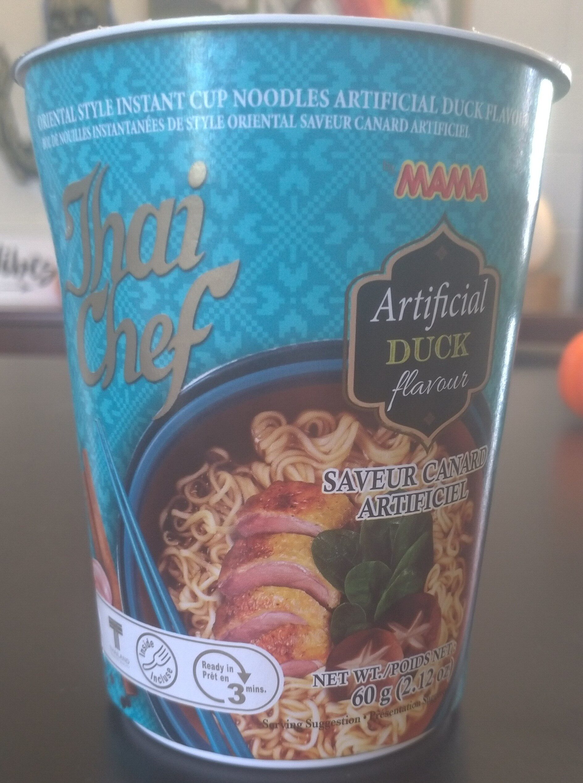 Artificial Duck Flavour Instant Oriental Style Cup Noodles - Produit - en
