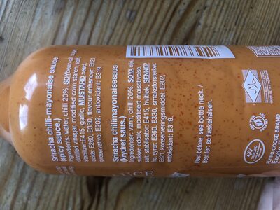 Sriracha Mayo Sauce - Ingredients