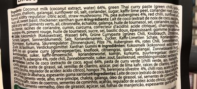 Sauce Au Curry Vert - Ingredients - fr