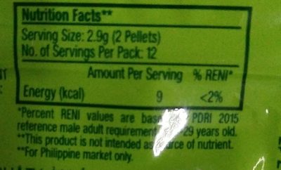 Wrigley's Doublemint Gum - Nutrition facts
