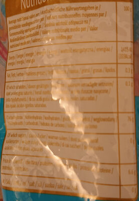 White glutinous rice - Nutrition facts