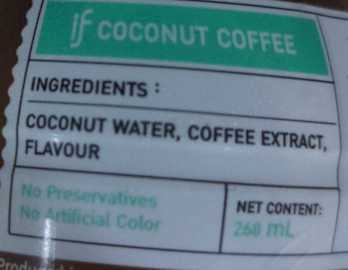 Coconut Coffee - المكونات - en