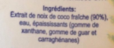 Crème de coco - Zutaten - fr