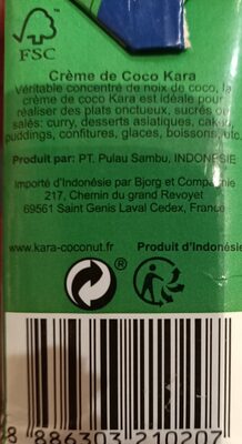 Coconut Cream - Instruction de recyclage et/ou informations d'emballage