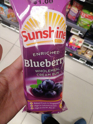 Enriched Blueberry Wholemeal Cream Bun - نتاج - en