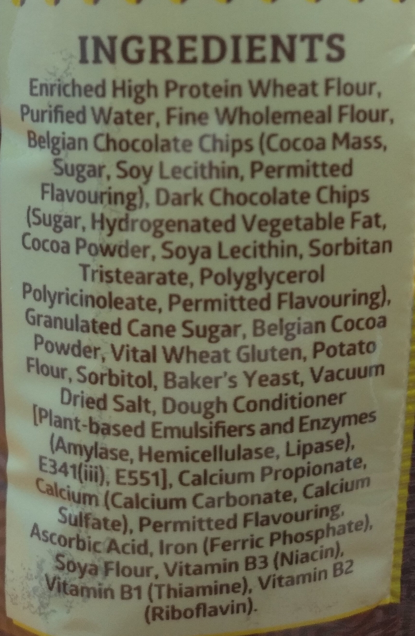 Double Belgian Chocolate - Ingredients
