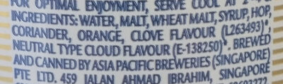White beer - Ingredients