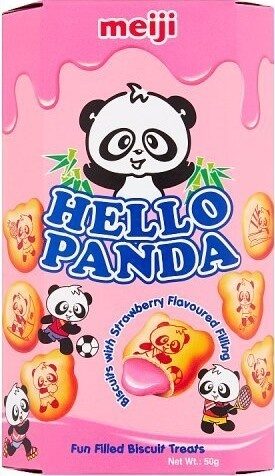 Hello Panda Biscuits with Strawberry Flavoured Filling - Produit