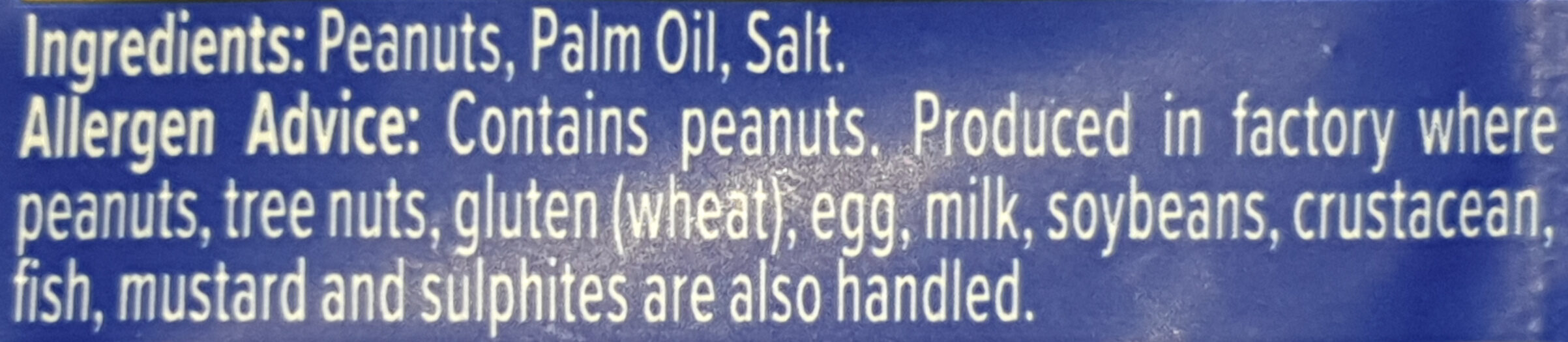 Roasted Peanuts - Ingredients