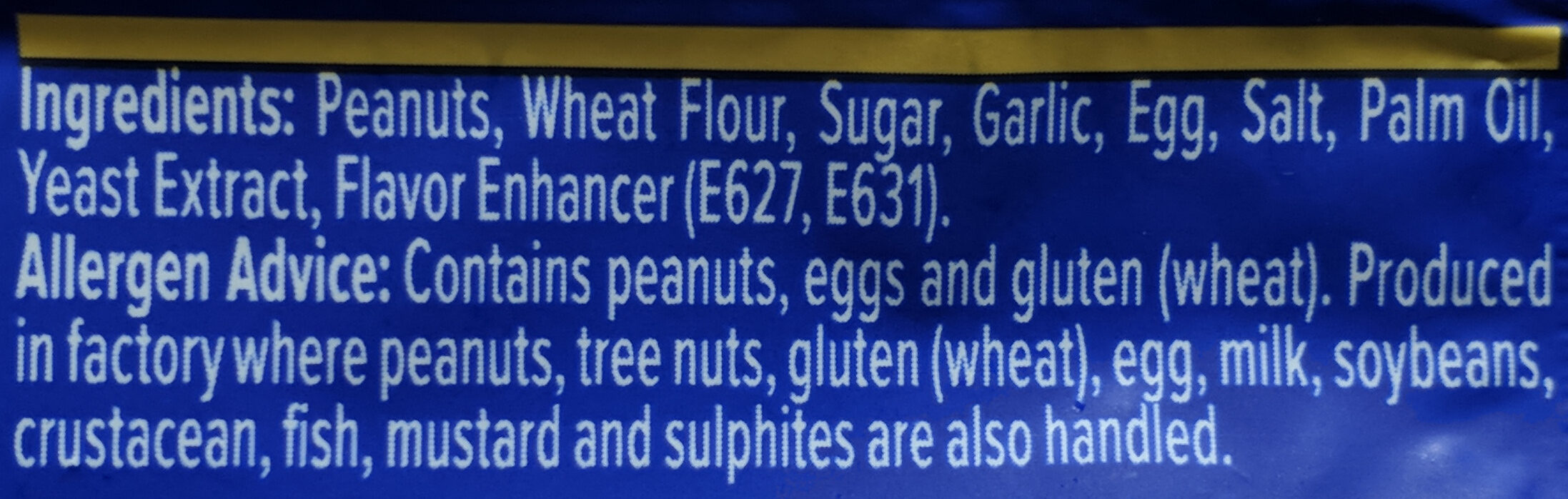 Cracker Peanuts - Ingredients