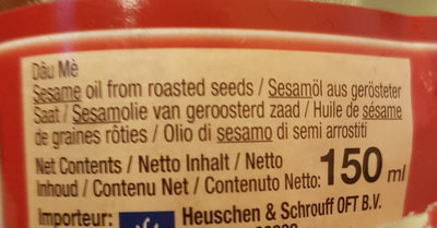 Sesamöl - Ingrediënten - fr