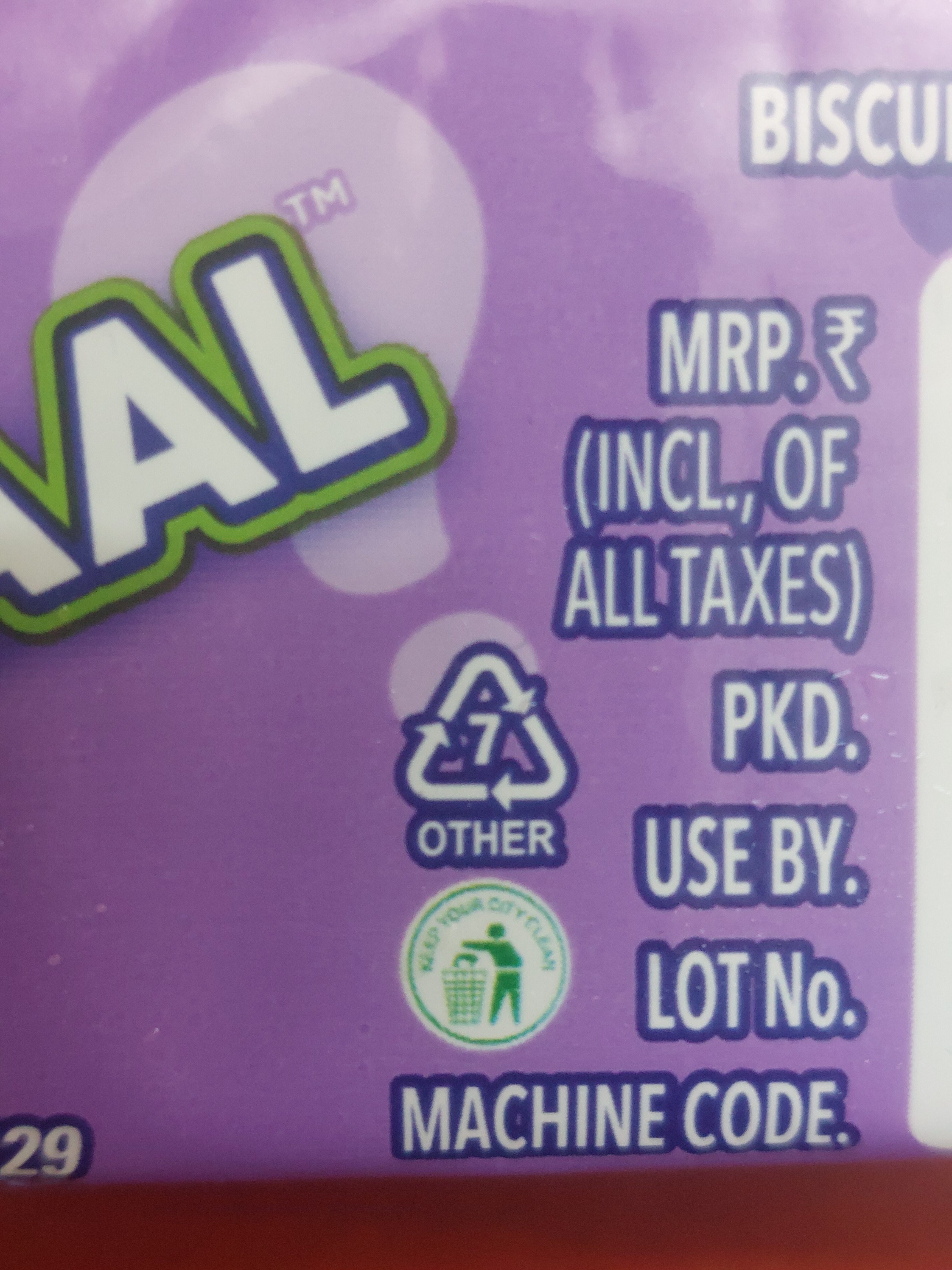 50 50 Golmaal - Recycling instructions and/or packaging information