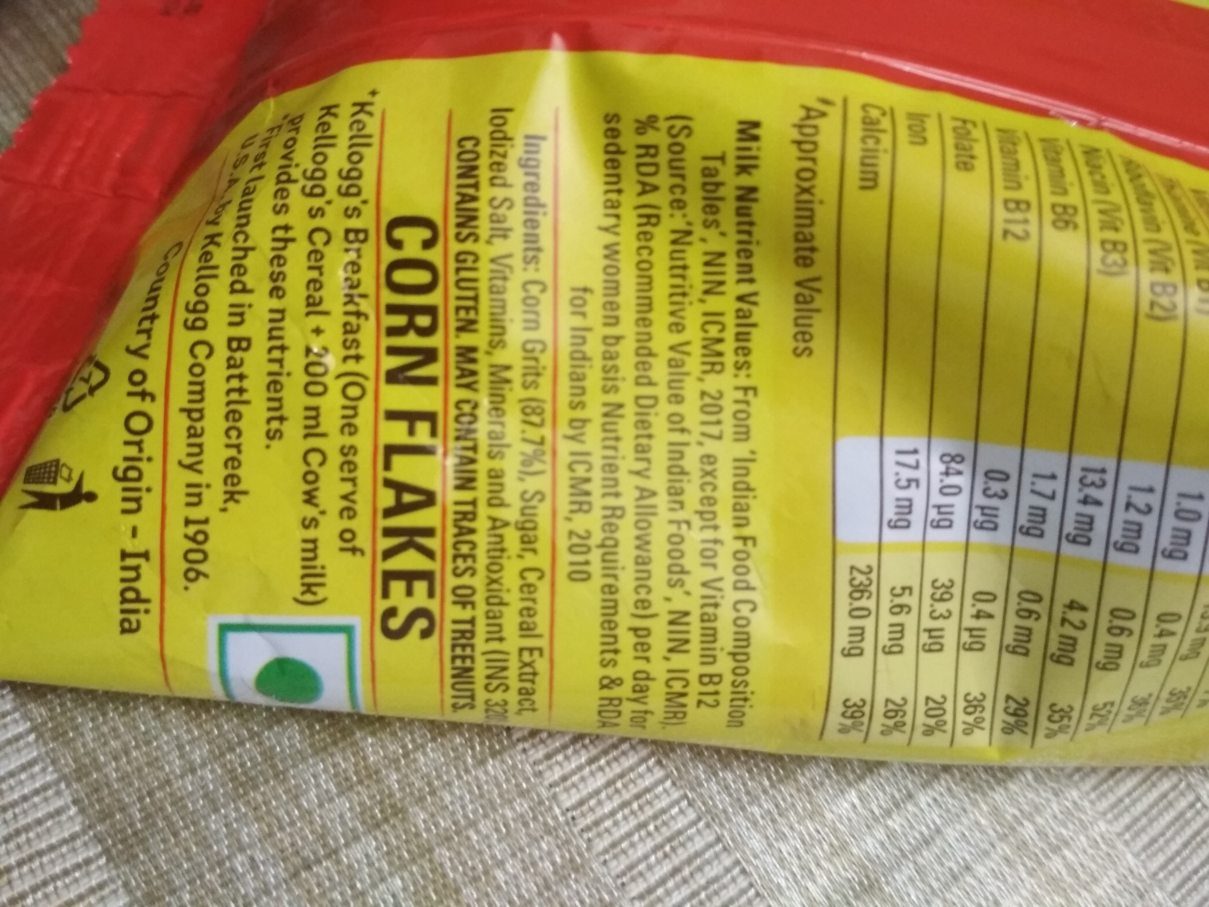 Corn Flakes Original - Ingrediënten - en