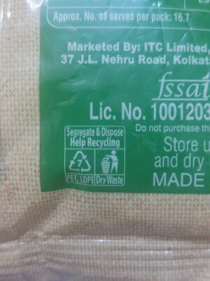 Aashirvaad Double Roasted Suji Rava - Recycling instructions and/or packaging information