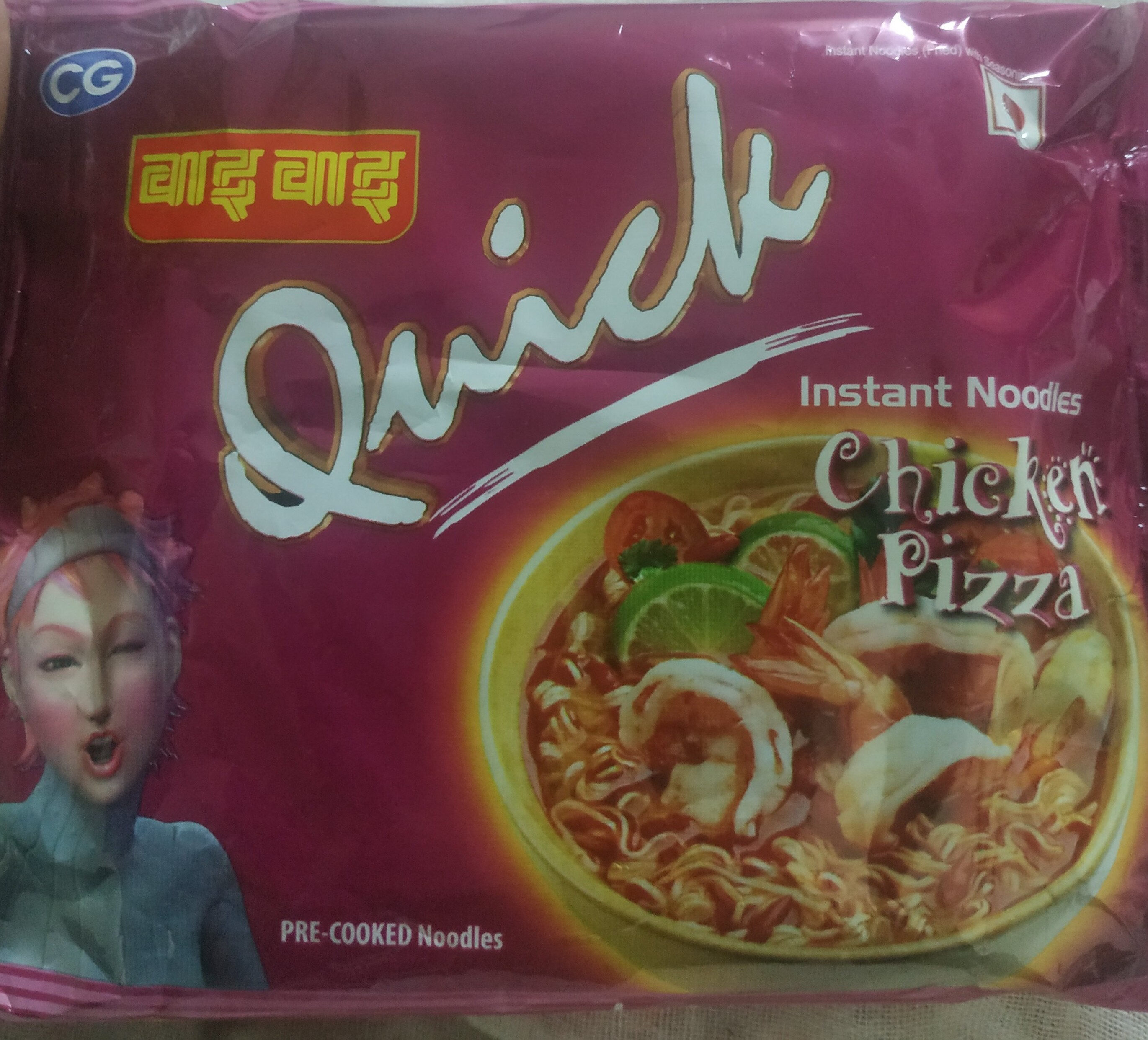 Quick Chicken Pizza Instant Noodles - Product