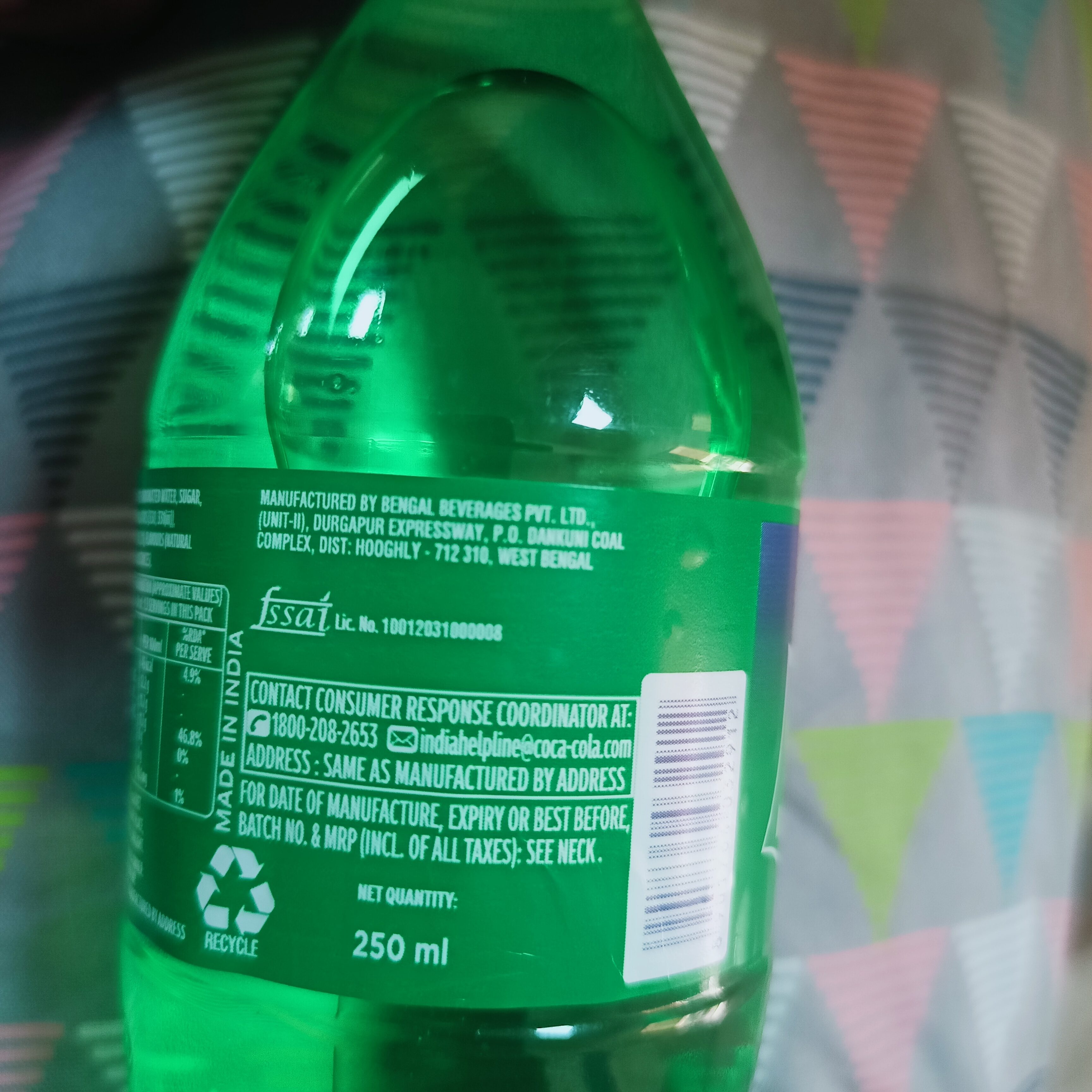 Sprite - Recycling instructions and/or packaging information - en
