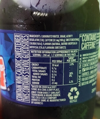 Thums up - Ingredients