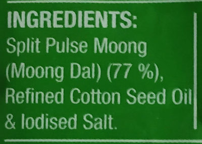 Moong Dal - Ingredients