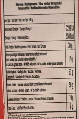 Soan papdi - Nutrition facts