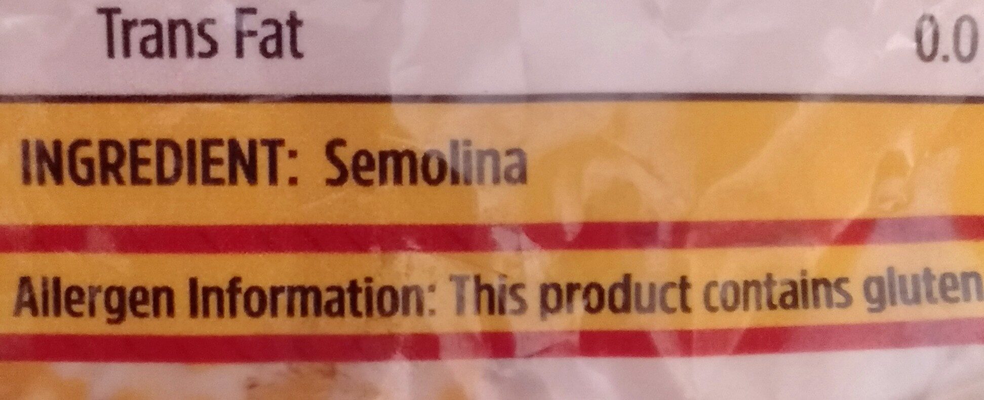 Delista macaroni - Ingredients
