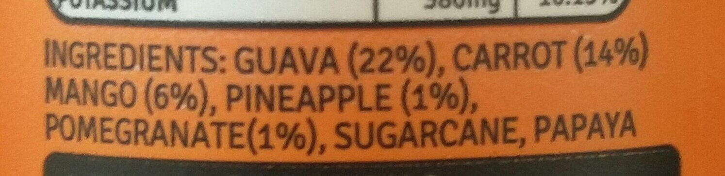 Raw Pressery Mixed Fruit Juice - Ingredients