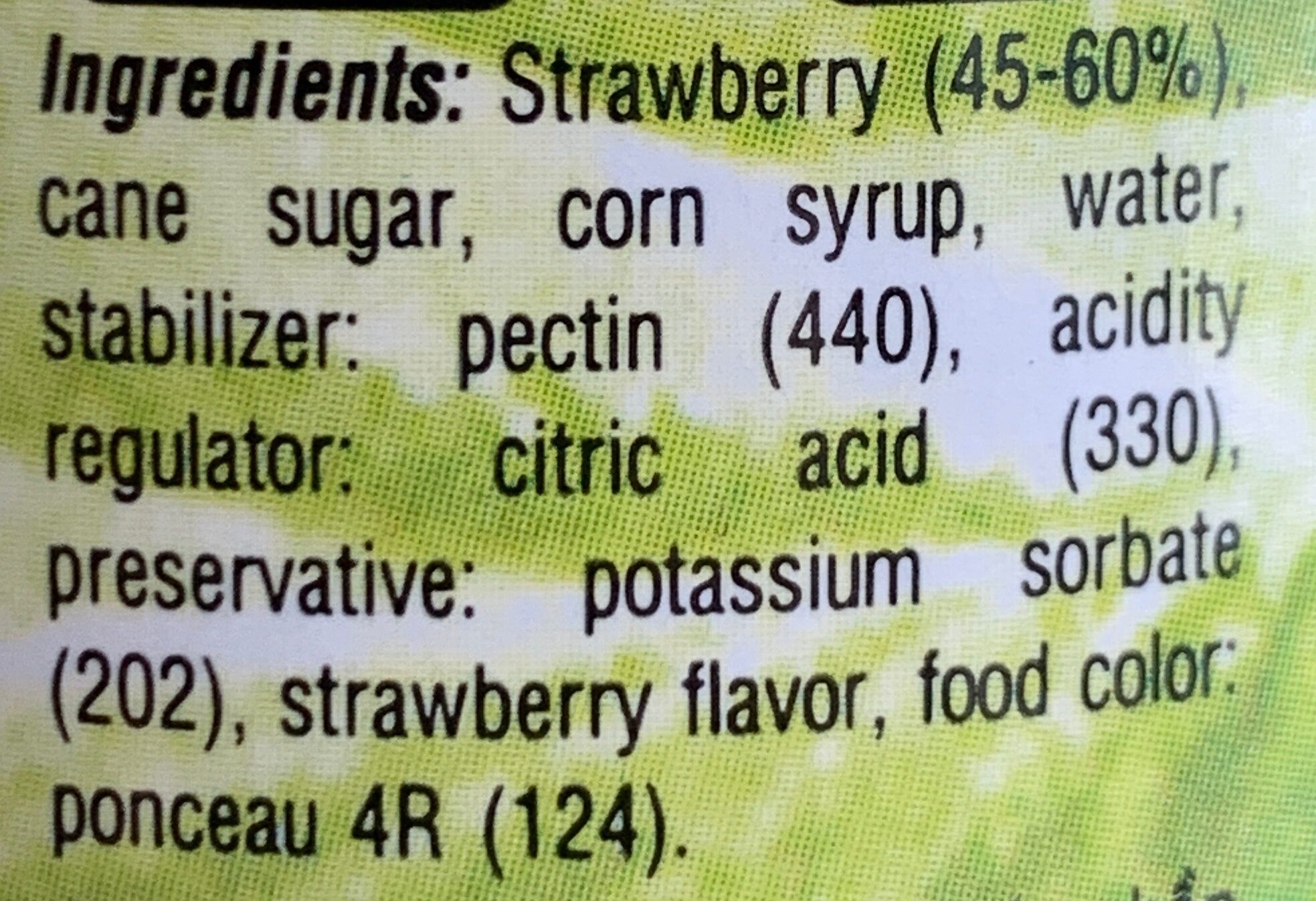 Strawberry - Thành phần - en