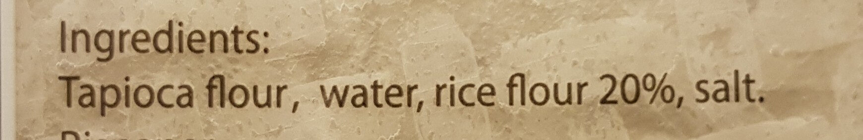 Vietnamese Rice Paper - Ingredienser - en
