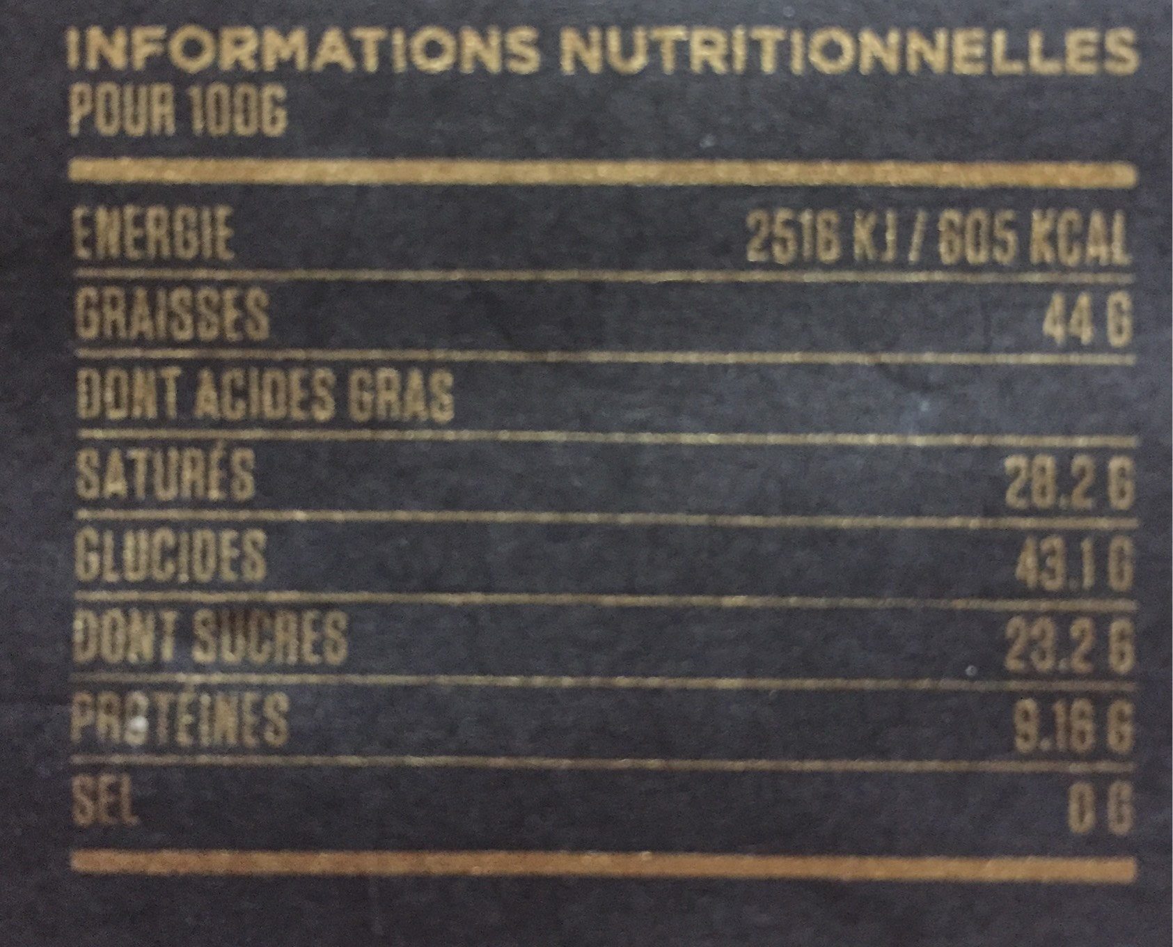 Tien Giange 80% Single Origin Vietnam Dark Chocolate - Nutrition facts
