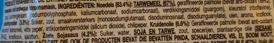 Noodles Mi Goreng Barbeque Chicken Flavour - Zutaten - nl