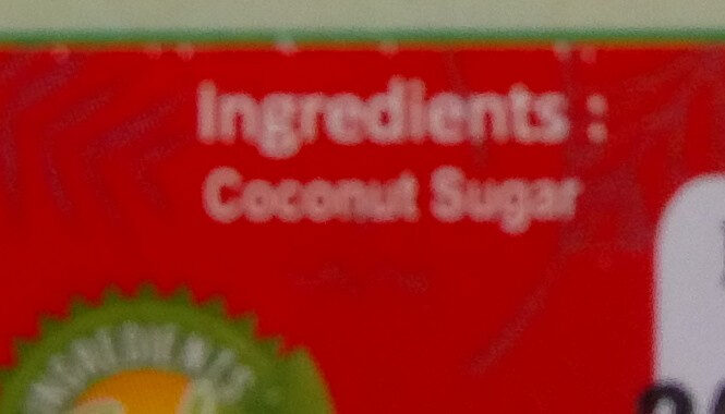Pure Coconut Sugar - Ingredients