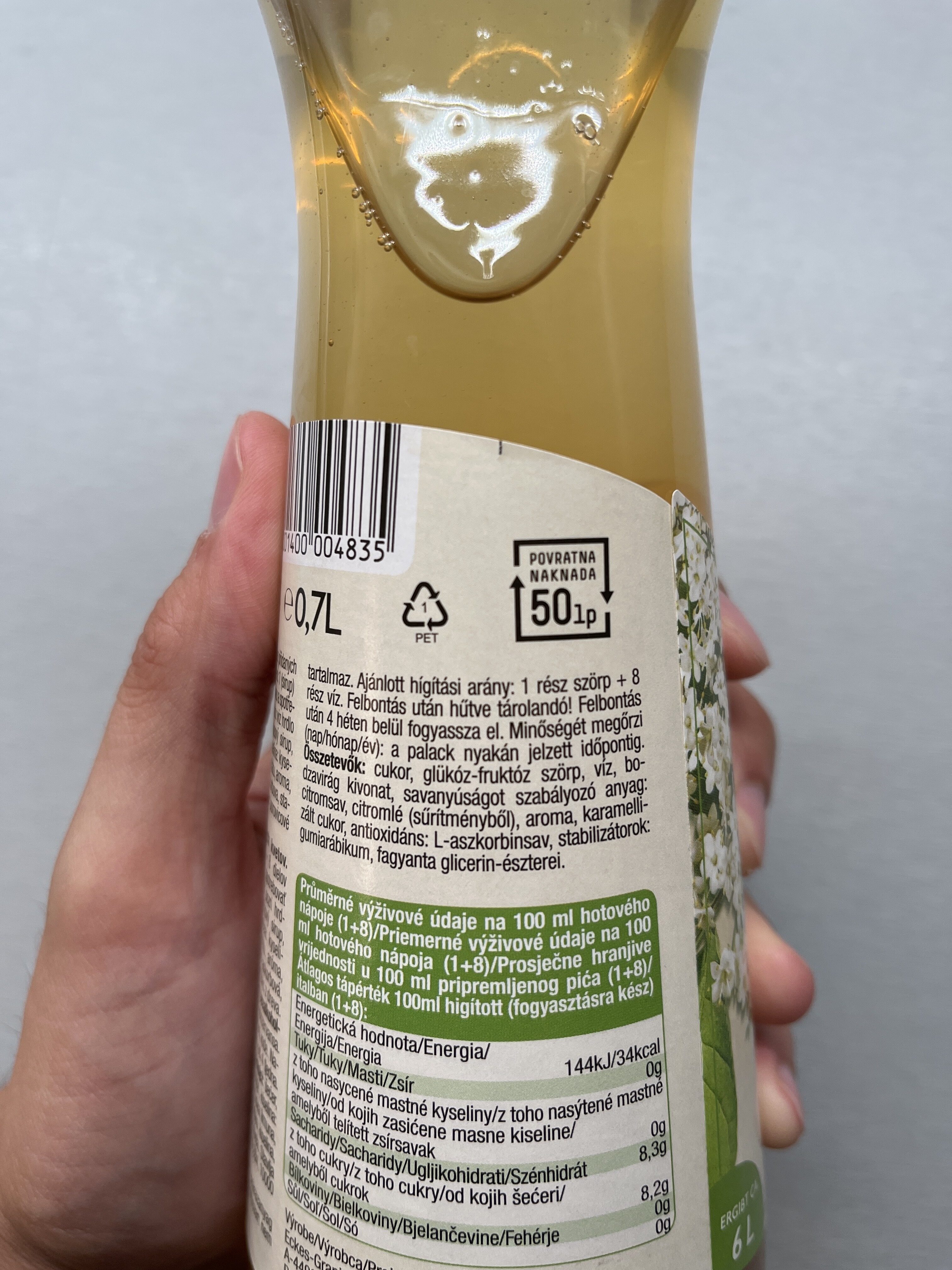 Holunderblüte Blütensirup - Recycling instructions and/or packaging information